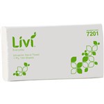 LIVI BASICS ULTRASLIM HAND TOWEL 1 PLY 150 SHEET 230 X 240MM CARTON 16
