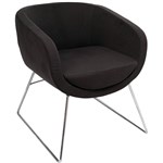 RAPIDLINE SPLASH CUBE LOUNGE CHAIR SINGLE SEAT CHARCOAL