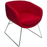 RAPIDLINE SPLASH CUBE LOUNGE CHAIR SINGLE SEAT RED