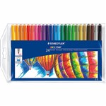 STAEDTLER 325 NORIS CLUB FIBRE TIP PENS 10MM ASSORTED PACK 24
