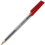 STAEDTLER 430 STICK BALLPOINT PEN MEDIUM RED CUP 50