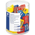 STAEDTLER 510 60 PENCIL SHARPENER 2HOLE PLASTIC ASSORTED TUB 50