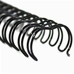 GOLD SOVEREIGN WIRE BINDING COMB 34 LOOP 16MM A4 BLACK BOX 50