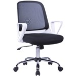 FLEET TASK CHAIR MEDIUM BACK ARMS BLACKCHROME