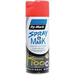 DYMARK SPRAY AND MARK LAYOUT PAINT 350G FLURO RED