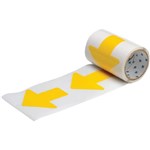 BRADY DURABLE FLOOR MARKERS ARROW YELLOW 51 X 127MM PACK 100
