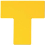BRADY DURABLE FLOOR MARKERS T YELLOW 51 X 127MM PACK 20