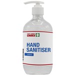 FIRST AIDERS CHOICE HAND SANITISER 500ML PUMP