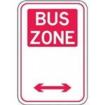 BRADY PARKING SIGNS  BUS ZONE METAL