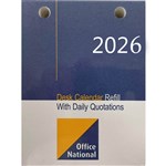 OFFICE NATIONAL 2022 DESK CALENDAR REFILL TOP PUNCH