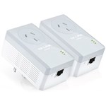 TPLINK TLPA4010PKIT AV500 POWERLINE ADAPTER WITH AC PASS THROUGH STARTER KIT