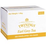 TWININGS EARL GREY ENVELOPE TEA BAGS CARTON 500