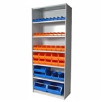 APC STEEL UNI SHELVING 7 SHELVES 2175 X 1200 X 300MM WHITE SATIN