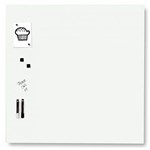 NAGA MAGNETIC GLASSBOARD 1000 X 1000MM WHITE