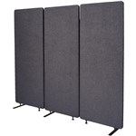 VISIONCHART ZIP ACOUSTIC TRIPLE EXTENSION PANEL 1650 X 1830MM GRAPHITE