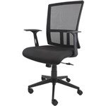 VISIONCHART MEET TASK CHAIR HIGH MESH BACK ARMS BLACK