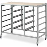 VISIONCHART EDUCATION TOTE TRAY TRIPLE TROLLEY ONLY