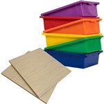VISIONCHART EDUCATION HUDDLE EXTRA SHELF PACK 2  PLUS 10 X TOTE TRAYS