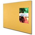 VISIONCHART LX7000 SLIM EDGE SMOOTH VALOUR PINBOARD 900 X 900MM AUTE FABRIC