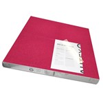 VISIONCHART AUTEX ACOUSTIC FABRIC PEEL N STICK TILES 600 X 600MM RASBERRY PACK 6