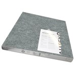 VISIONCHART AUTEX ACOUSTIC FABRIC PEEL N STICK TILES 600 X 600MM SILVER PACK 6