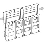 DEFLECTO LITLOC BROCHURE HOLDER WALL DISPLAY 2TIER 2 X A4  4 X DL CLEAR