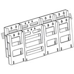 DEFLECTO LITLOC BROCHURE HOLDER WALL DISPLAY 2TIER 2 X A5  6 X DL CLEAR