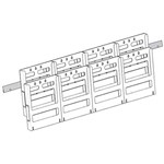 DEFLECTO LITLOC BROCHURE HOLDER WALL DISPLAY 2TIER 8 X A4 CLEAR