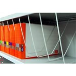 STEELCO STORAGE CABINET CLIP UNDER SHELF WIRE RACK 900MM WHITE