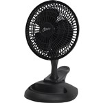 NERO CLIP AND STORAGE DESK FAN 150MM BLACK