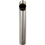 COMPASS ASH TRAY WALL MOUNTED CYLINDRICAL SILVER
