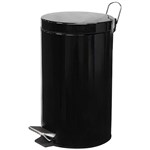COMPASS PEDAL BIN POWDER COATED 12 LITRE BLACK
