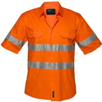 PRIME MOVER MA302 LIGHTWEIGHT COTTON SHORT SLEEVE SHIRT WITH TAPE