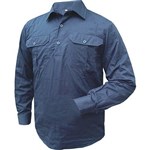 PRIME MOVER MC903 COTTON SHIRT LONG SLEEVE LIGHTWEIGHT CLOSED FRONT