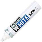 PENTEL X100WL PERMANENT MARKER BULLET 66MM WHITE BOX 12