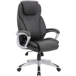 TRISTAR EXECUTIVE HIGH BACK CHAIR ARMS PU BLACK