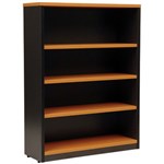 OXLEY BOOKCASE 4 SHELF 900 X 315 X 1200MM BEECHIRONSTONE