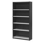 OXLEY BOOKCASE 5 SHELF 900 X 315 X 1800MM WHITEIRONSTONE