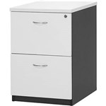 OXLEY FILING CABINET 2 DRAWER 476 X 550 X 715MM WHITEIRONSTONE