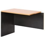OXLEY REVERSIBLE RETURN 900 X 600 X 730MM BEECHIRONSTONE