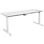 SUMMIT ELECTRIC SIT TO STAND STRAIGHT DESK 1800 X 750MM WHITEWHITE