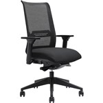 ZARELLA HIGH MESH BACK CHAIR DONATI MECHANISM ARMS BLACK
