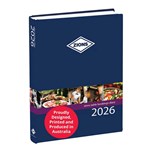 ZIONS 2022 TABLE BOOKINGS DIARY 2PAGE PER DAY 305 X 215MM BLUE