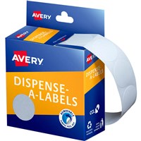 Round White Labels