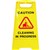 CLEANLINK SAFETY AFRAME SIGN CLEANING IN PROGRESS 430 X 280 X 620MM YELLOW