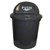 CLEANLINK RUBBISH BIN CIRCULAR WITH BULLET LID 60 LITRE GREY