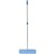 CLEANLINK MICROFIBRE FLAT MOP 450MM WITH 1350MM TELESCOPIC HANDLE BLUE