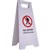 CLEANLINK SAFETY AFRAME SIGN NO ENTRY RESTRICTED AREA 430 X 280 X 620MM WHITE