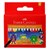 FABERCASTELL WAX CRAYONS ASSORTED BOX 12