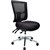 BURO METRO II 247 TASK CHAIR MEDIUM MESH BACK 3LEVER POLISHED ALUMINIUM BASE BLACK